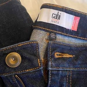 CABI high straight dark wash jean #3386